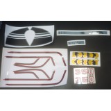 SAMOLEPKY - POLEPY - ČERNÁ/ ZLATÁ / CHROM (DLE ORIGINÁLU)